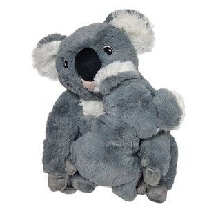 Ikea Gray Koala Bear Mama Baby Plush Stuffed Animal 13 Inch